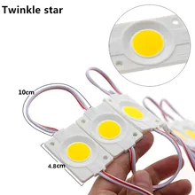 Módulo de led 12v cob luz publicidade design sinal backlight loja banner impermeável ip65 branco vermelho verde azul amarelo rosa 10 pçs