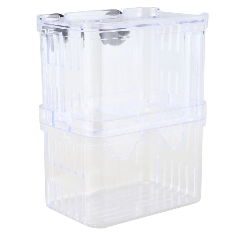 Clear Plastic Aquarium Fish Breeding Box Incubator Isolation