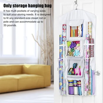 

Double-sided Washable Hanging Organizer Home Bedroom Dustproof Closet Gift Bag Multifunctional Wrap Wall Door Oxford Cloth