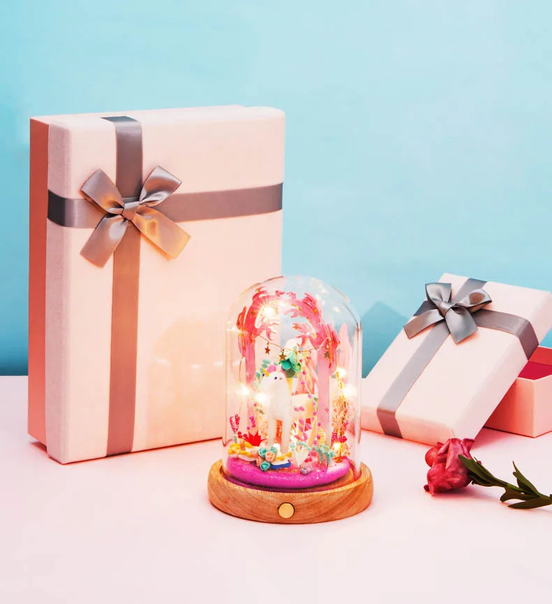 Супер легкая глина материал пакет DIY ручной работы стеклянный театр женский подарок на день рождения красочный пластилин набор для творчества орнамент