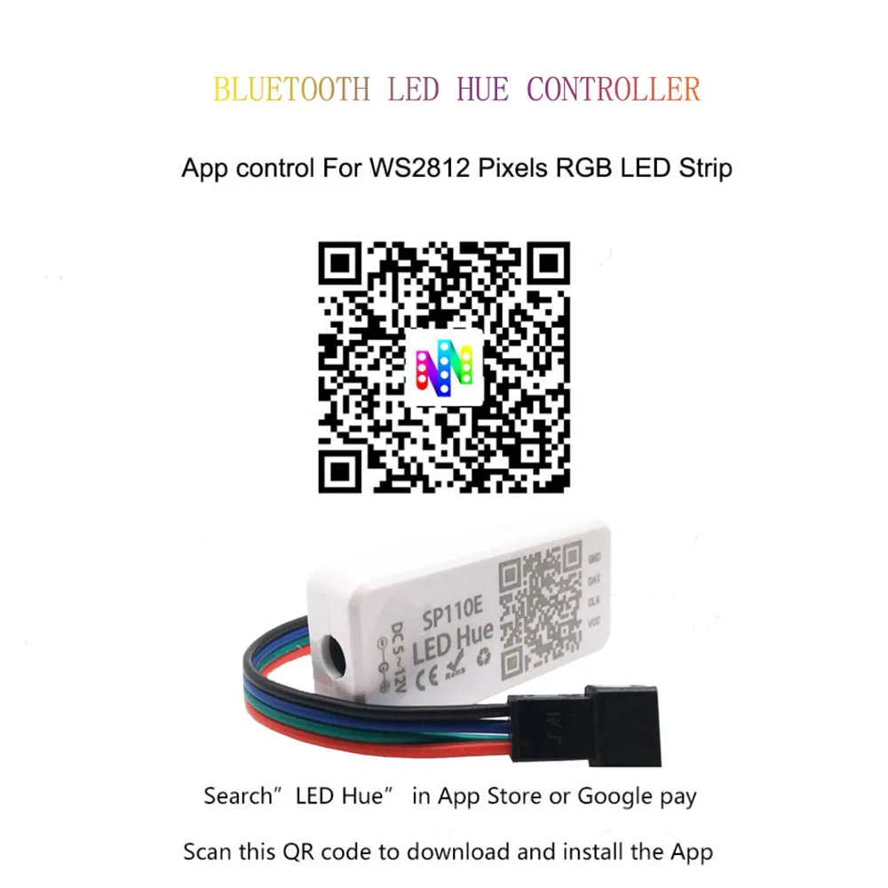 WS2812B LED Panel Screen WS2812 8*8 16*16 8*32 Pixels Module Light With SP110E B