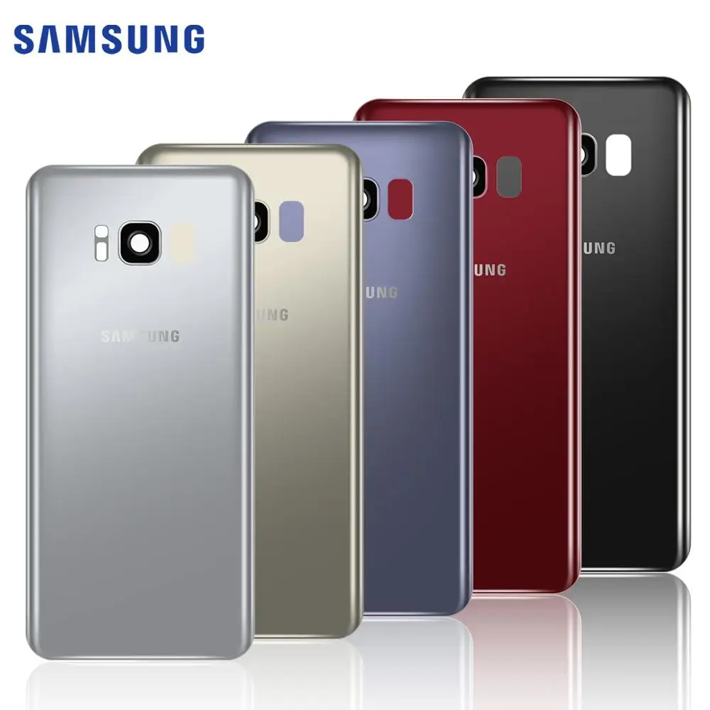 Samsung Оригинальный стеклянный Телефон задняя батарея Дверь для samsung S8 корпус SM-G9500