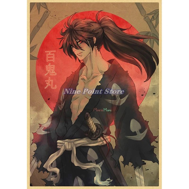 Dororo TV Anime Kraft Paper Wall Pictures For Living Room Bedside Background Vintage Posters Home Decor Wall Stickers