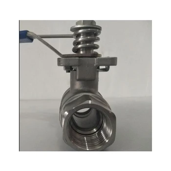 

Stainless steel spring automatically resets the ball valve 4 points and 6 points thickened internal thread