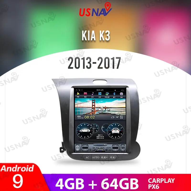 USNAV 10 4 &quotдля KIA K3 2013-2017 вертикальный экран Тесла Android 9 Автомобильный