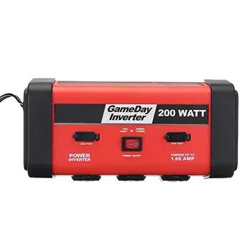 

200W AC Converter Multifunctional With Cooling Fan DC 12V To 110V ABS Car Power Inverter Transform Dual USB Ports Easy Install