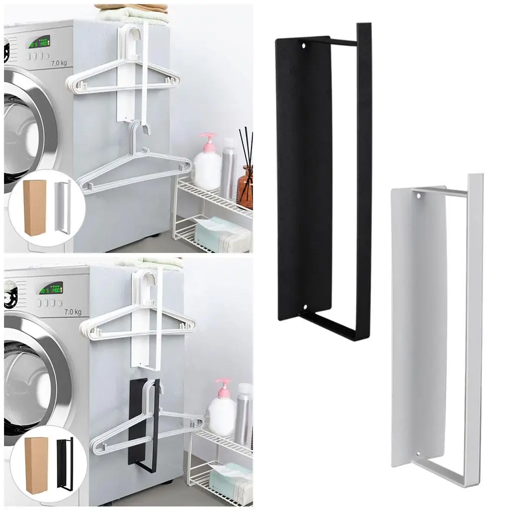 Iron Magnetic Towel Holder Bathroom Storage Towel Storage Shelf Hand Rack Space Saving Single Tier Bar for Bathroom