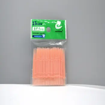 

100PC Disposable Double Head Plastic Tooth Floss Hygiene Dental Floss Interdental Toothpick Healthy for Teeth Cleaning Oral Care