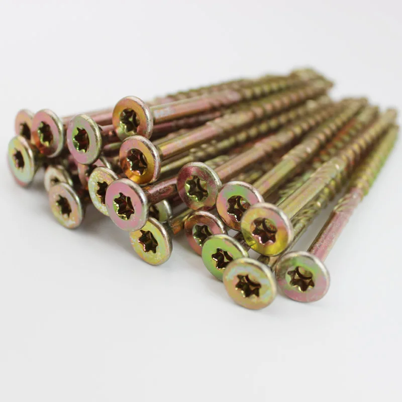 

50pcs M6 x 100mm Torx Screw Countersunk Self Tapping Chipboard Wood