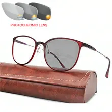 MINCL/Новинка TR90 готовая оправа для очков в стиле ретро Круглая Большая оправа солнцезащитные фотохромные женские очки для чтения с коробкой FML