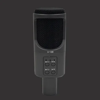 

3.5mm Jack PC USB Condenser Microphone Unidirectional Home Noise Reduction Desktop Computer Universal Volume Control Study