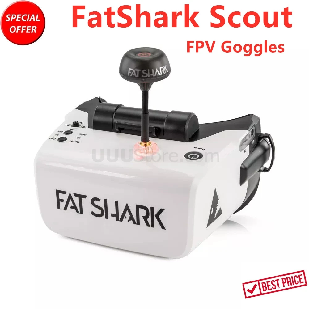 Новинка FatShark Scout 4 дюйма 1136x640 NTSC/PAL авто выбор дисплей FPV очки видео гарнитура встроенный аккумулятор DVR