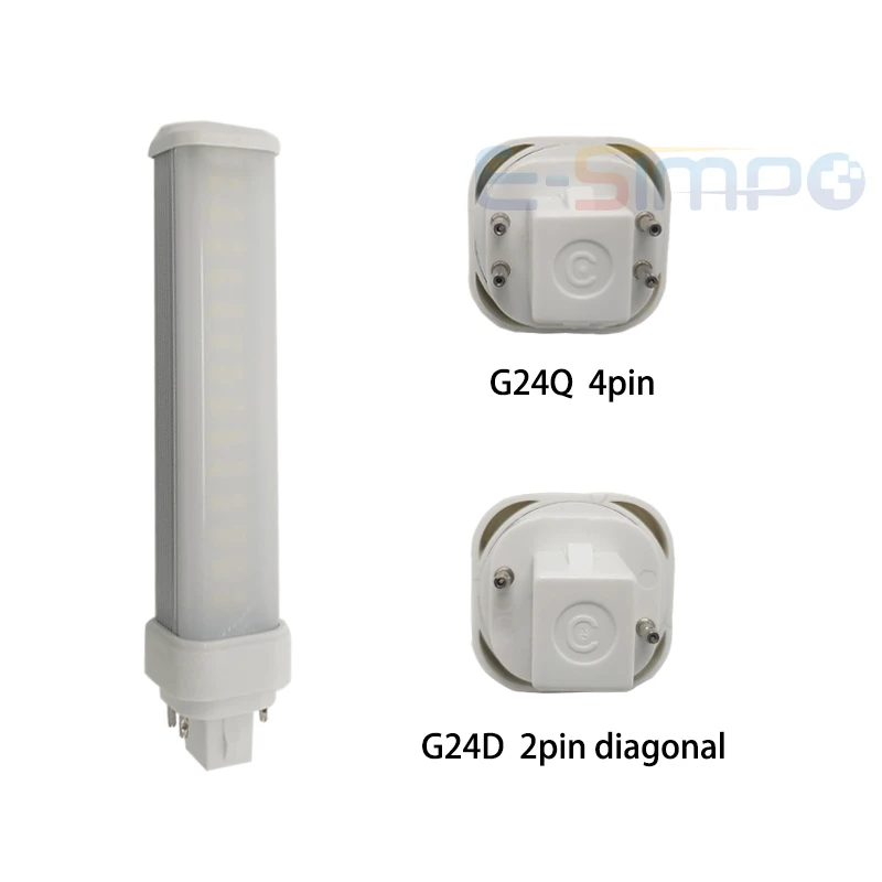 5 шт. CFL замена g24 Светодиодные g24d-1 G24d-3 g24q-2 g24q-4 AC85-300V led pl лампа реальная мощность 9 Вт 11 Вт SMD 2835 светильники лампы