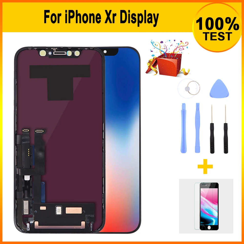 

100% Tested Original and New LCD Screen For iPhone XR LCD Display with 3D Touch Screen Digitizer Assembly Replacement