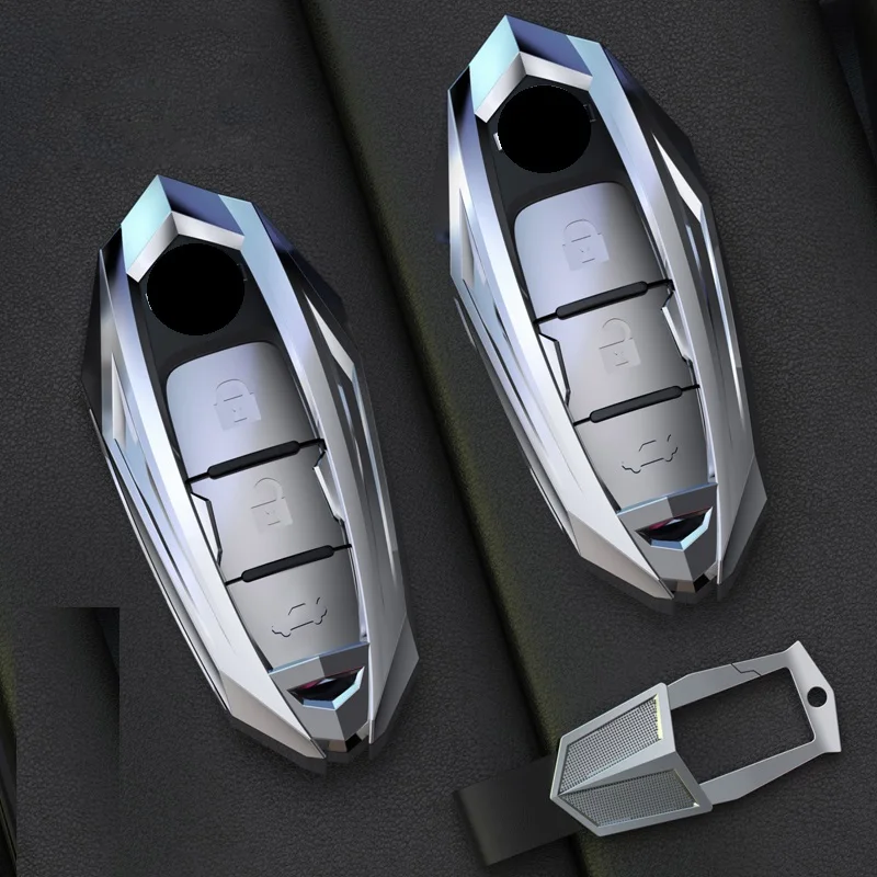 New Metal Car Remote Key Cover Case For Nissan Qashqai J10 J11 X-Trail t31 t32 kicks Tiida Pathfinder Murano Note Juke