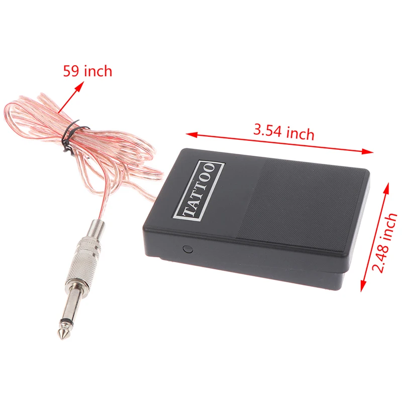 1PCS Black Plastic Tattoo Foot Pedal Switch Pedal Compact Tattoo Machine Accessory Anti Slip Foot Tattoos Pedal Tools