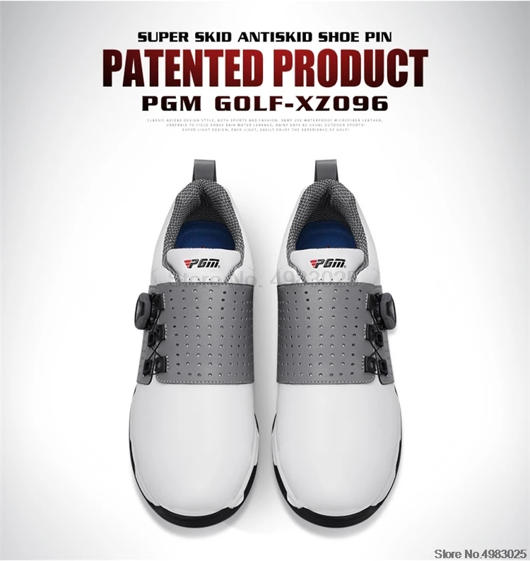 Pgm masculino leve sapatos de golfe à