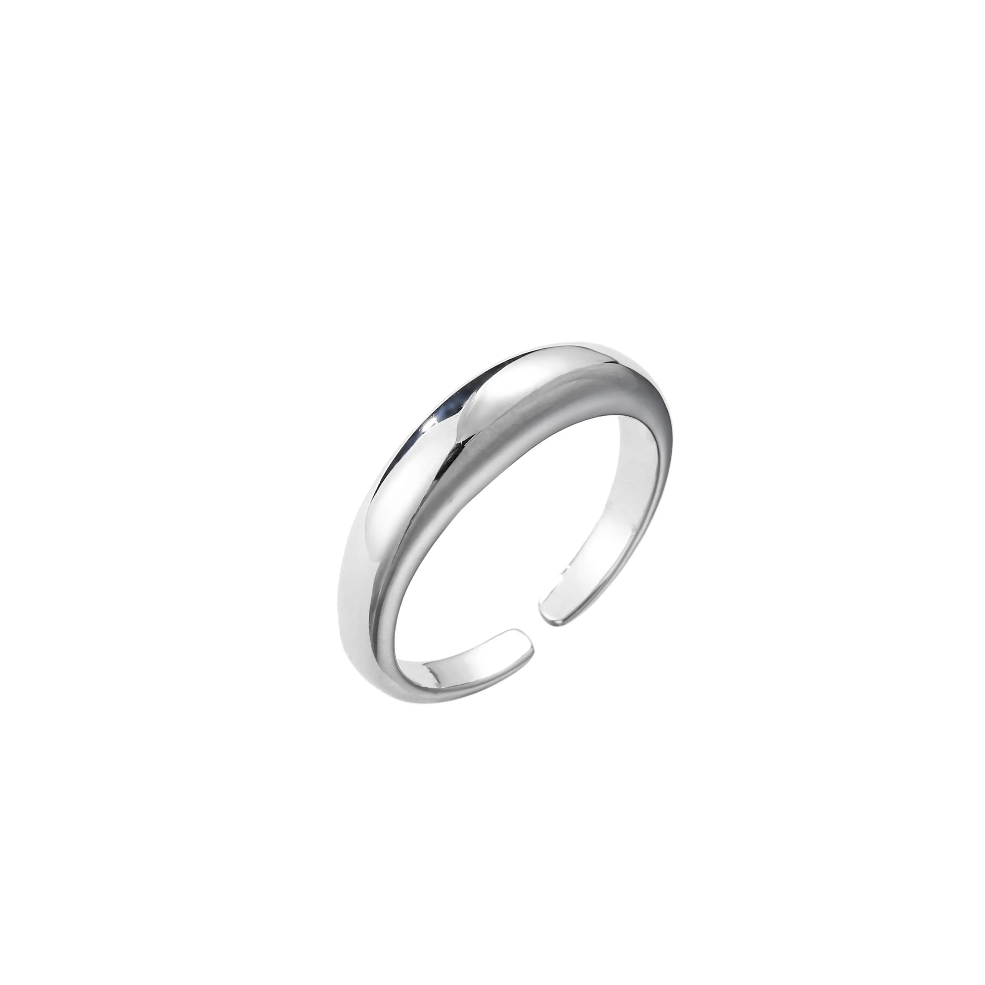 Simple Open Ring For Women Gold Color Fashion Wedding Jewelry Adjustable Finger Accessroies