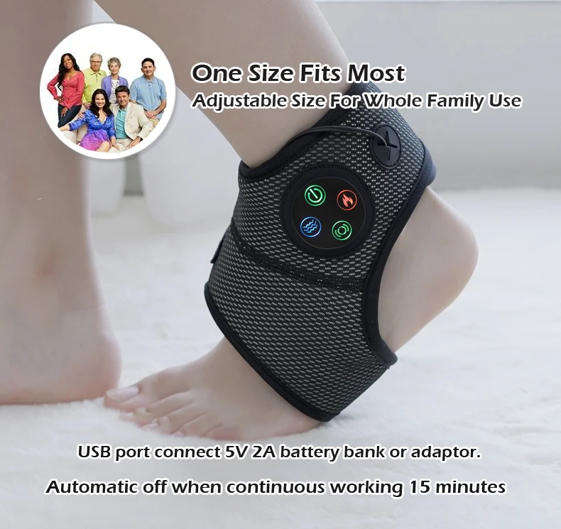 Foot Pain Relief Electric Ankle Compression Massager MOSKBITE