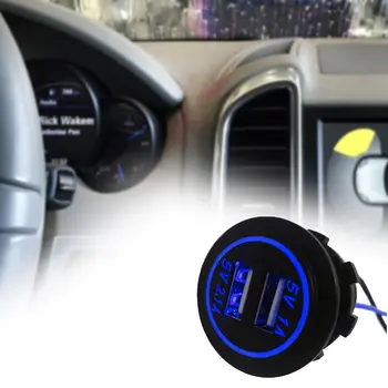 

12V-24V 2.0A Cigarette Lighter Socket Splitter 2 Port USB Car Charger Adaptor