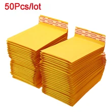 

20-50pcs/lot Kraft Paper Bubble Envelopes Bags Mailers Padded Shipping Envelope With Bubble Packaging Bags Courier Storage Bags