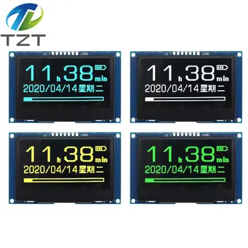 

TZT 2.4" 2.42 inch 128x64 OLED LCD Display Module SSD1309 12864 7 Pin SPI/IIC I2C Serial Interface for Arduino UNO R3 C51