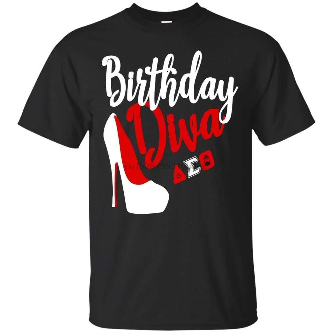 Черная темно-синяя футболка для женщин Delta 1913 Sigma Diva Theta T-Shirt- классная
