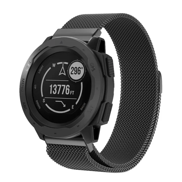 Замена Quick Release 22 мм из нержавеющей стали Milanese Loop Mesh Band для Garmin Instinct GV99