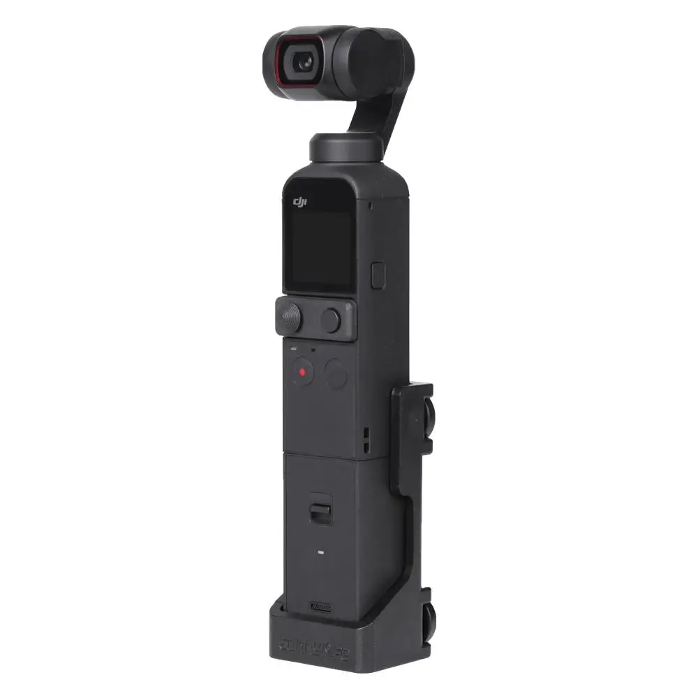 For Osmo Pocket 2 ABS Folding Adapter With 1/4" Screw Foldable Double Ear Binaural Connector Sports Camera Accessories | Электроника