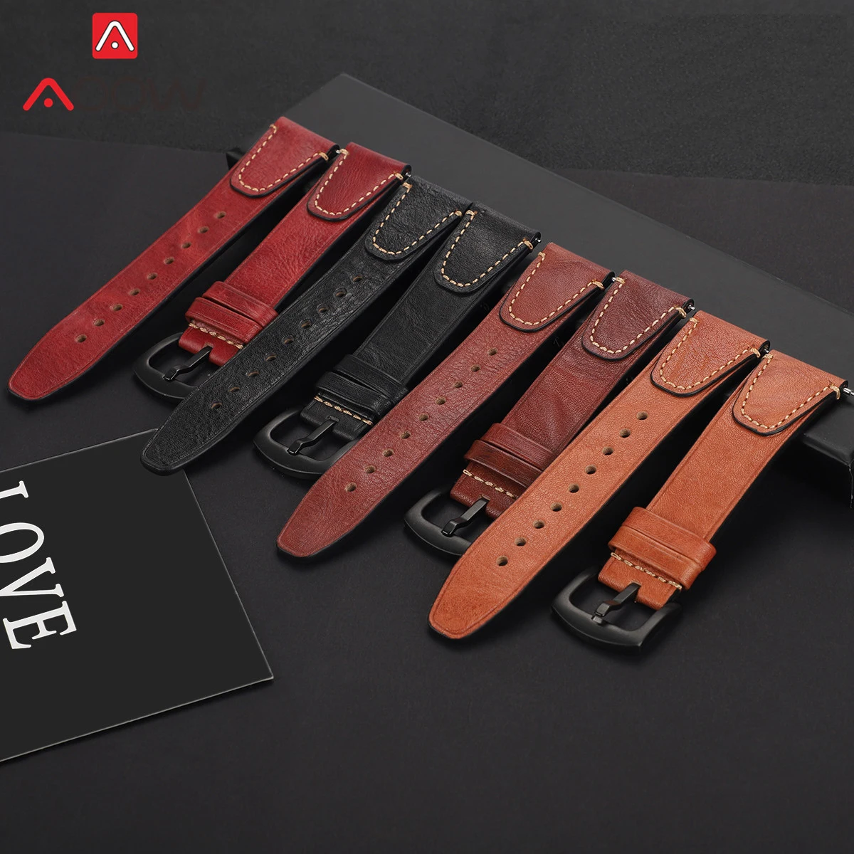 Ремешок из натуральной бычьей кожи для Samsung Galaxy Watch 22 мм 46 Gear S3 Huawei GT Amazfit GTR 47