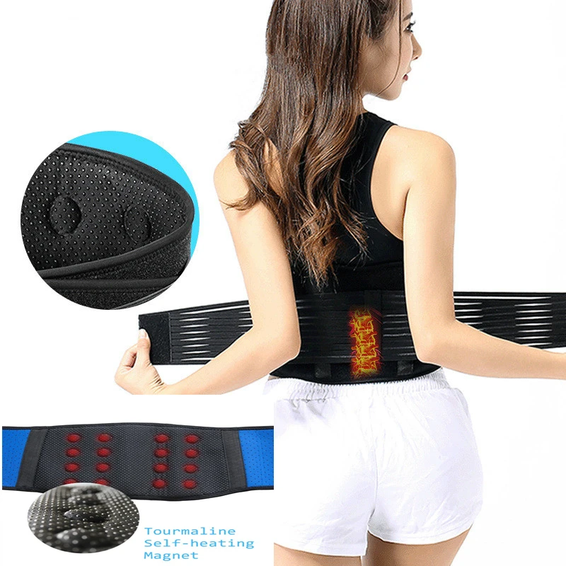 

Tourmaline Self heating Magnetic Waist Support Belt Back Faja Lumbar Belt Brace Waist Warmer Orthopedic Posture Corrector Band