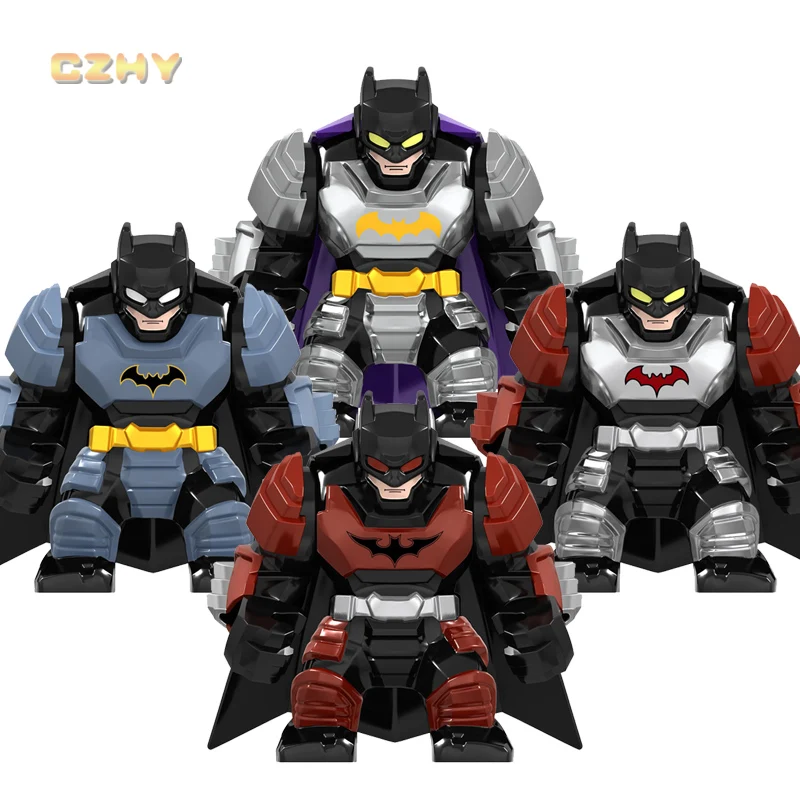 

Big Building Blocks Super Heroes LEGOEINGLY Batmans Spider Man Black Panther Collection MINIFIGURED Model For Children Toys