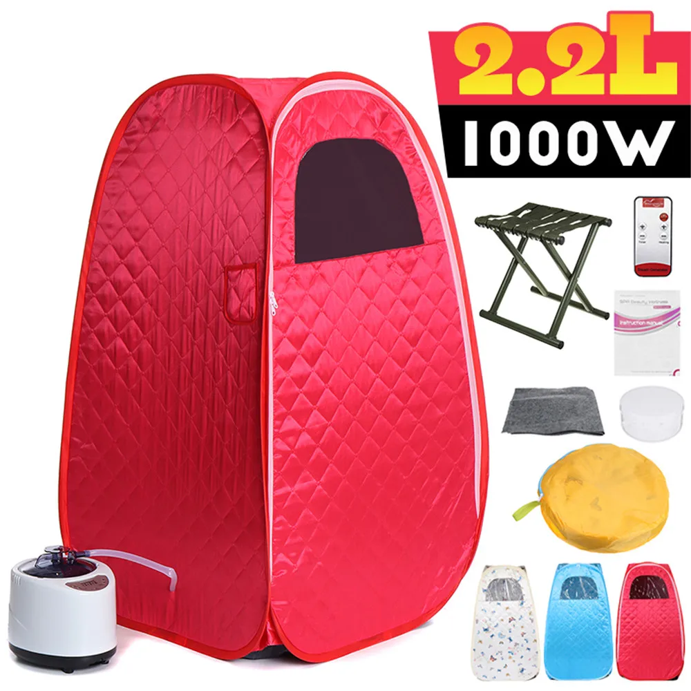 2.2l Portable Folding Steam Sauna Spa Room Tent Box For One Person Lose