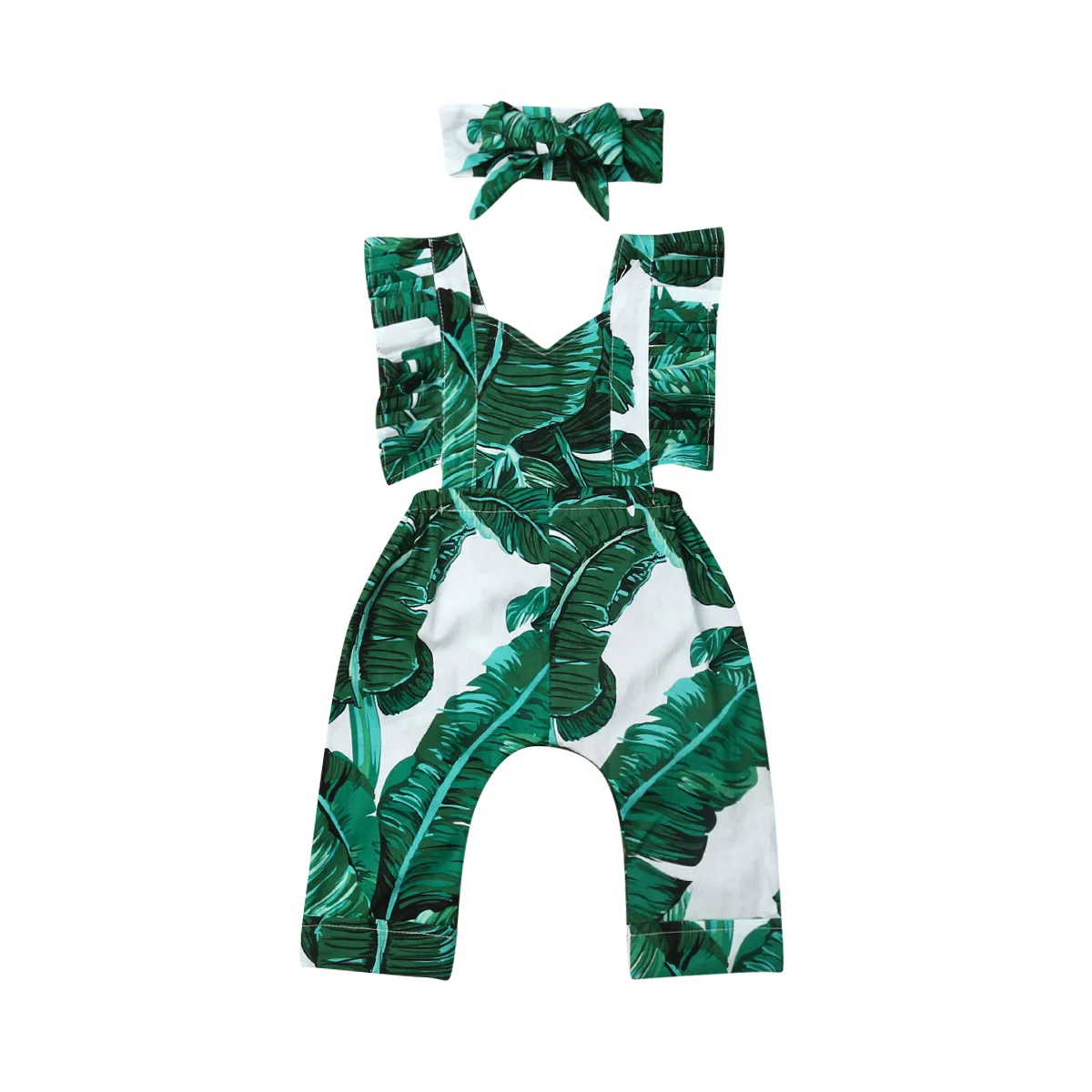 

Baby Romper 2019 Newborn Infant Baby Girl Floral Clothes Ruffle Sleeveless Romper Jumpsuit Summer Outfit