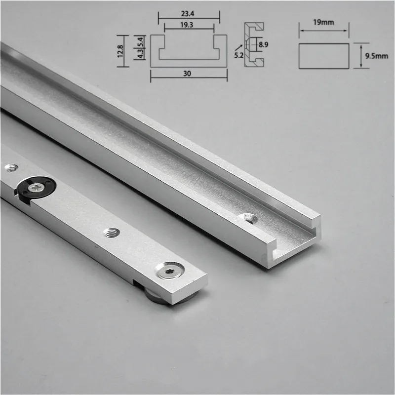 Curseur En T En Alliage Aluminium Pour Scie à Table & établi - Guide Précis Bricolage & Travail Du Bois