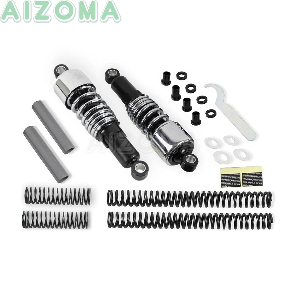10.5'' Shock Absorbers Suspension Lowering Slammer Kit For Harley Sportster XL50 XL883 XL1200 C L N R T V X 2004- 17
