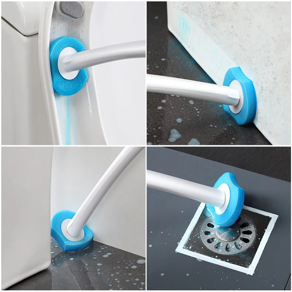 Bathroom accessories toilet brush set toilet brush disposable brush for toilet modern hygienic bathroom accessories long handle cleaner tool for bathroom