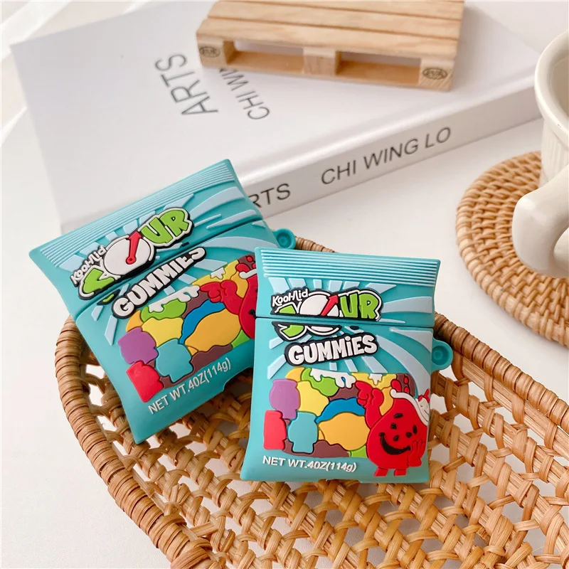 3D Luxury Earphone Case For AirPods 1 2 3 Pro sweet sugar chocolate Potato Chips soft silicone Wireless Headset bluetooth case 3D Luxury Earphone Case For AirPods 1 2 3 Pro sweet sugar chocolate Potato Chips soft silicone Wireless Headset bluetooth case