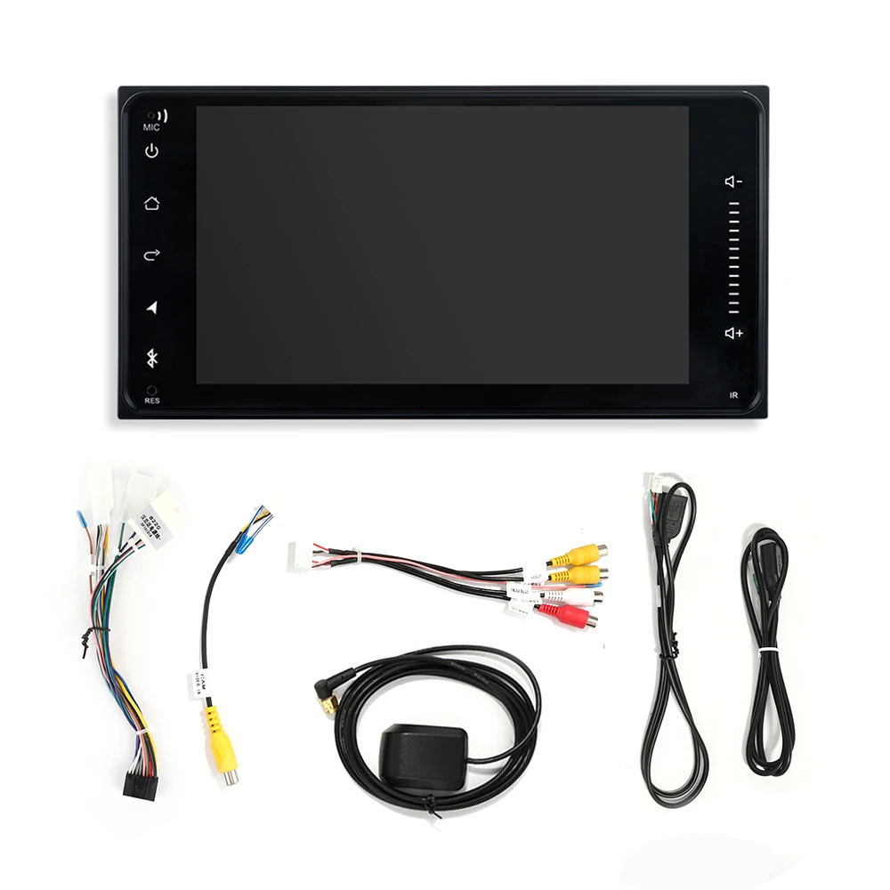 2 din автомагнитола android 9,0 DSP 2.5D ips экран для GPS для Toyota Corolla навигация wifi Bluetooth вид спереди и сзади