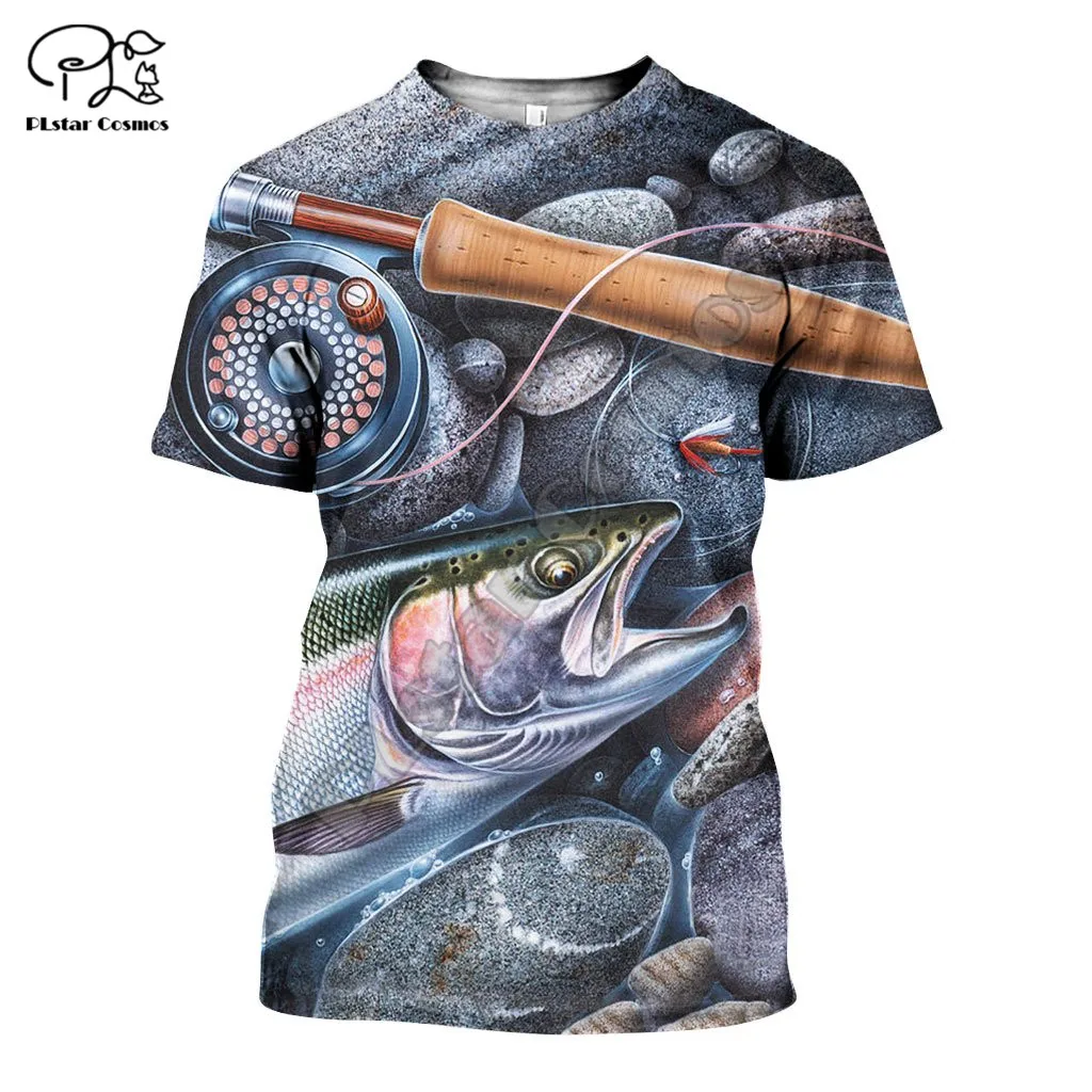 

PLstar Cosmos Beautiful Fish 3D Printed 2021 New Fashion T-shirt Harajuku Streetwear Men/Women Short Sleeve Drop Shipping F27
