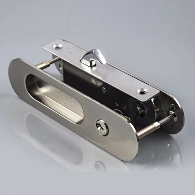 

Sliding Barn Door Handle Invisible Finger Pull Rectangular Flush Handle Lock