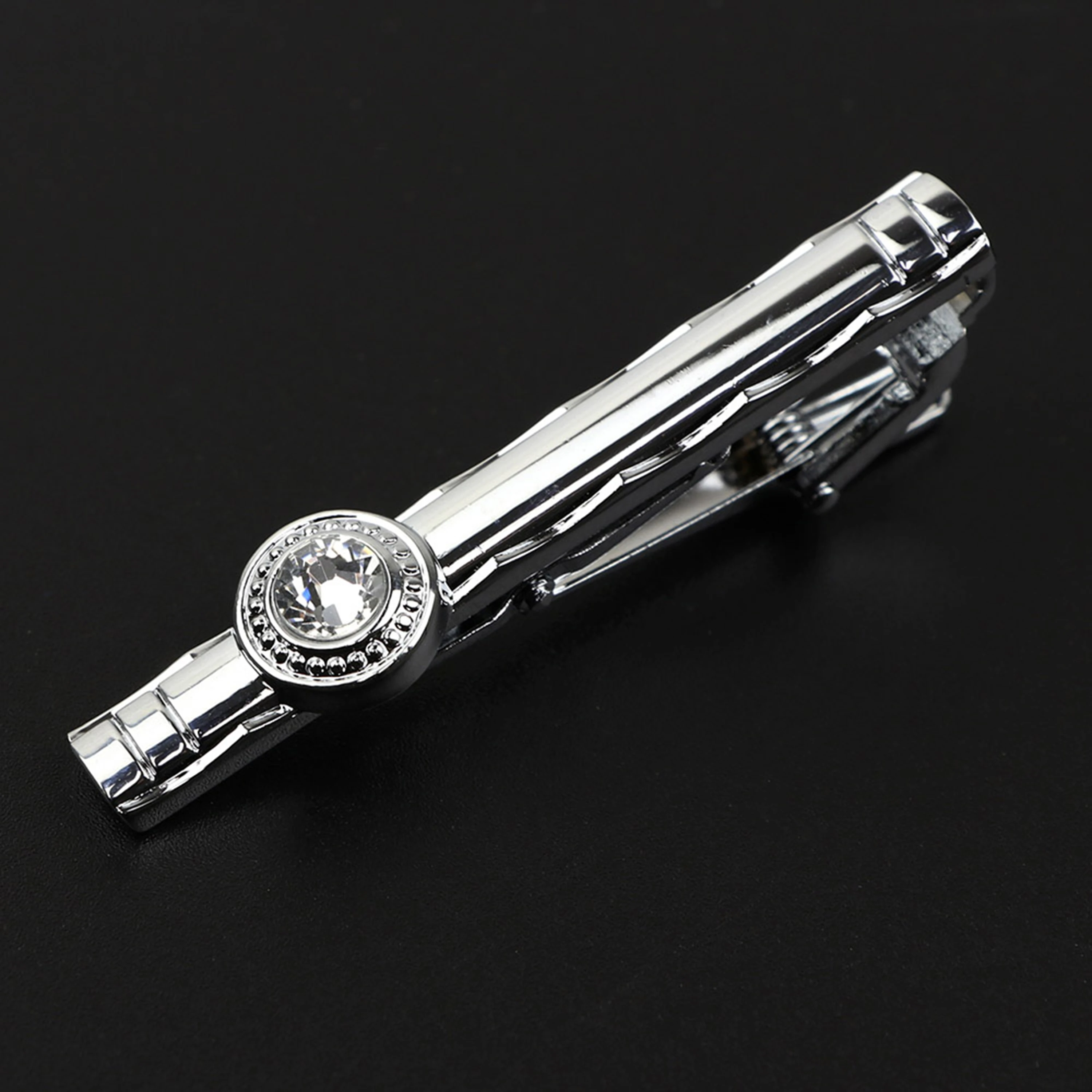 Fashion Tie Clip Jewelry Simple Enamel Mens Business Luxury Design Bar Pinch Clasp Tie Pin Gift tie clips