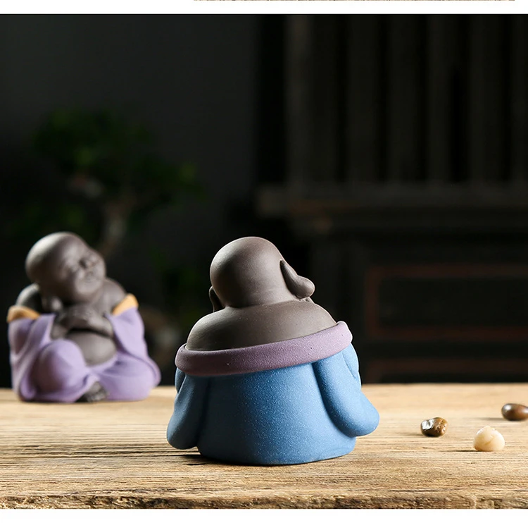 Фиолетовый песок чай pet керамические статуи Будды Китай ремесла ...