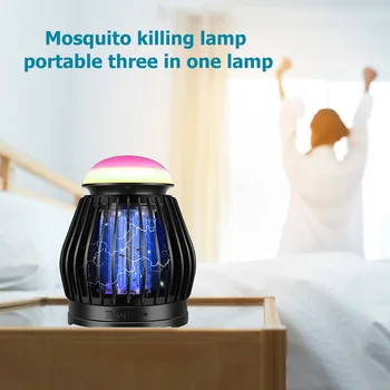 

Portable Durable UV Mosquito Killer Lamp Practical Multi-functional USB/Battery Powered Electric Insect Trap Light