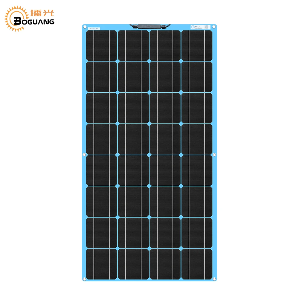 

BOGUANG blue or black 100 Watt Monocrystalline 100W 12V Solar Panel High Efficiency Mono Module RV Marine Boat Off Grid China