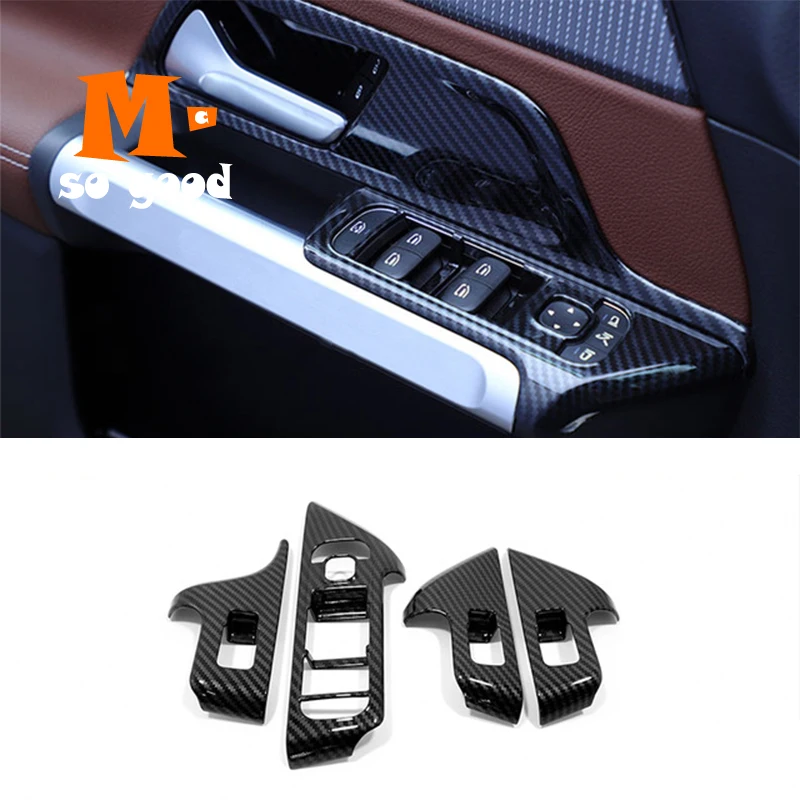 

2019 2020 For Mercedes Benz GLB Car Door Armrest Window Glass Lift Control Switch Button Cover Trim ABS Styling Accessories
