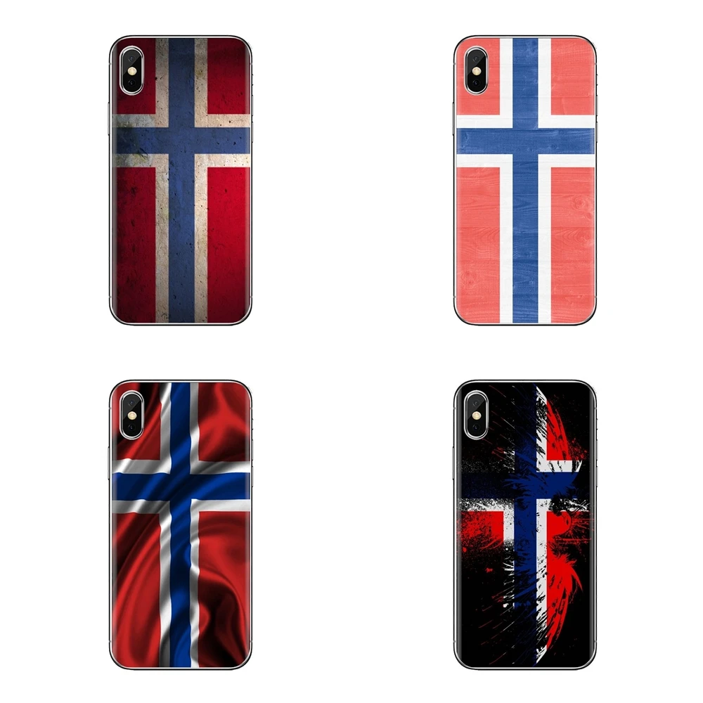 TPU Shell Case Kingdom Norway Realistic Flag Banner For Xiaomi Mi4 Mi5 Mi5S Mi6 Mi A1 A2 5X 6X 8 9 Lite SE Pro Max Mix 2 3 2S |