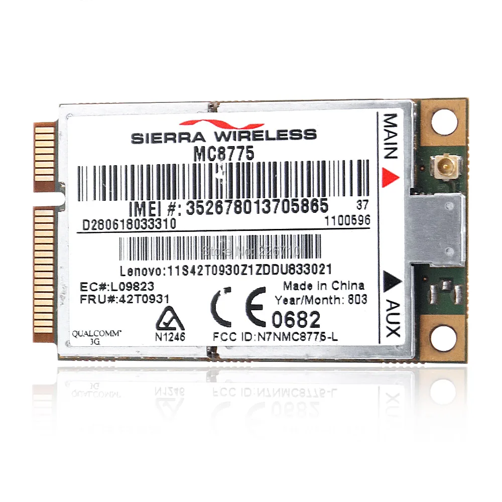 Разблокированная беспроводная сетевая карта Sierra MC8775 3G модуль WCDMA 7 2 Мбит/с FRU: 42T0931