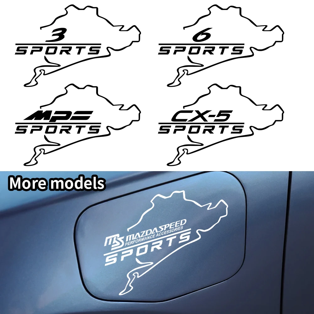 Автомобильный Стайлинг топливного бака гоночный Nurburgring Спорт Стикеры