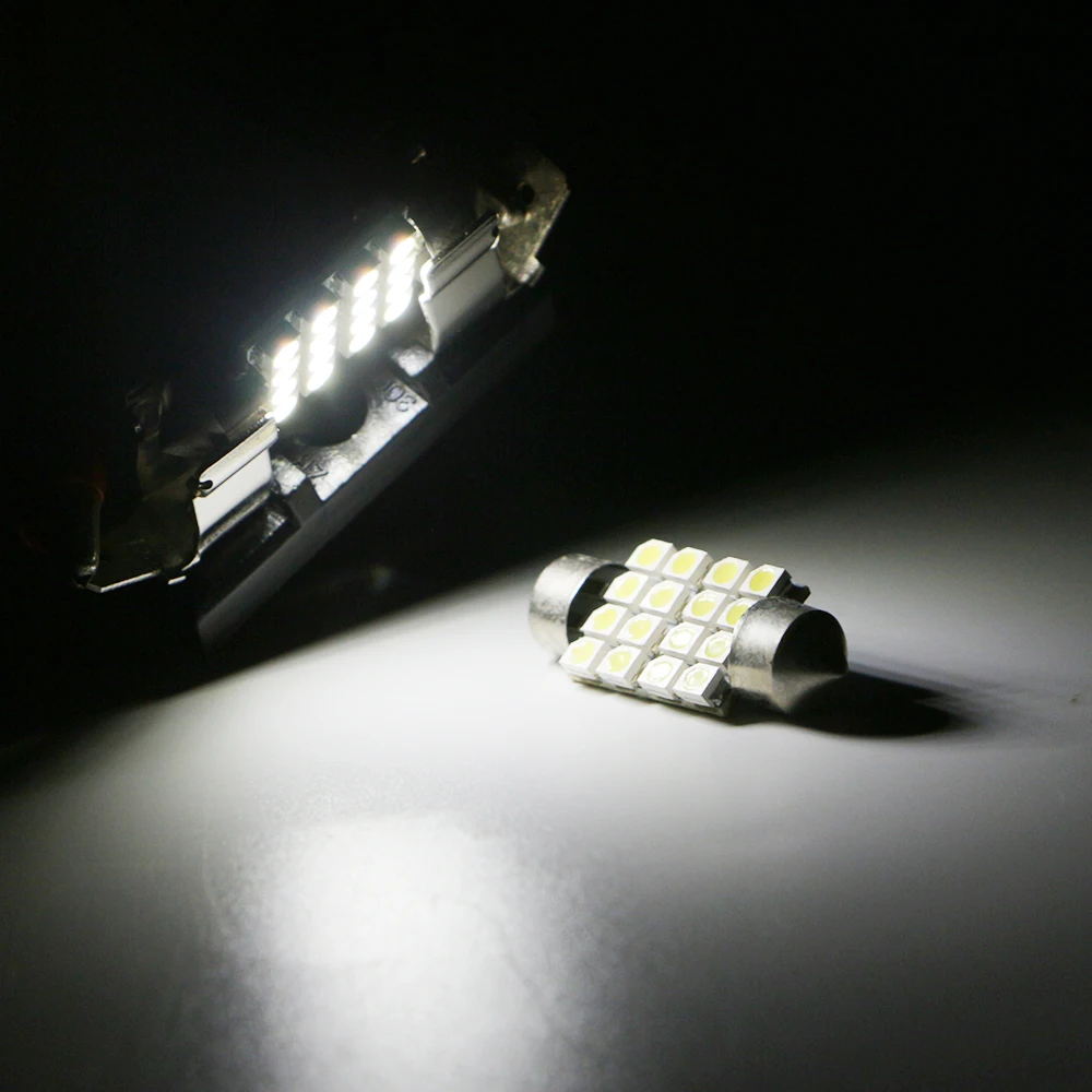 20/100X 31 мм/36 мм/39 мм/41 мм 1210 16 светодиодный фестон smd лампы C5W Автомобильная